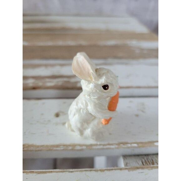 Easter Bunny carrot rabbit spring village accessor - Picture 4 of 7